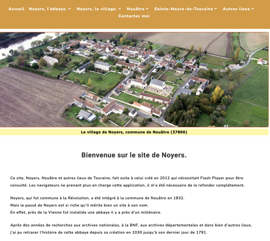 Le village de Noyers, commune de Nouâtre (37800)